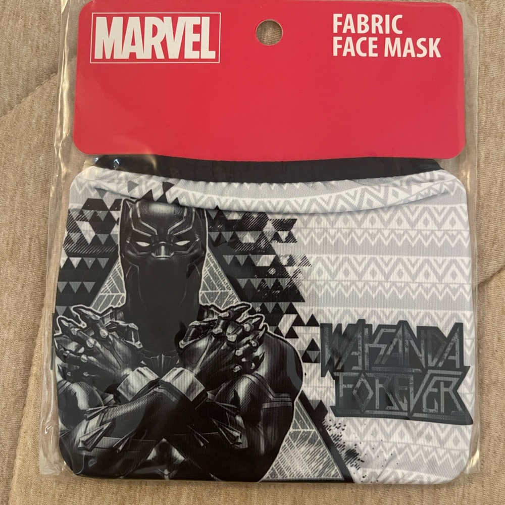 Marvel Wakanda Forever Face Mask Black Panther Adult Size